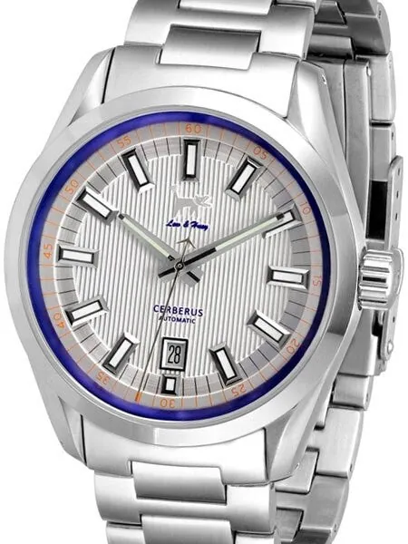 Lew and Huey Sporty Cerberus Automatic Dress Watch with 42mm SS Case  #Cerberus_white