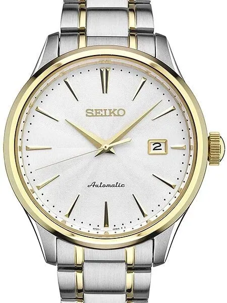 Seiko Two-Tone Automatic Dress Watch with 42mm Case, Bracelet #SRP704