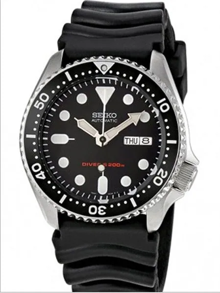 Scratch and Dent - Seiko Automatic Dive Watch with Offset Crown and Rubber Dive Strap #SKX007K1 1