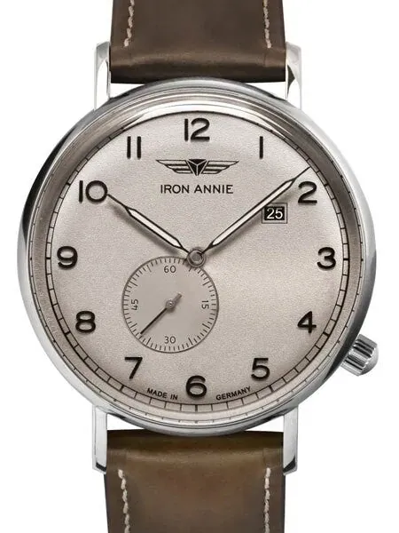 Iron Annie Amazonas Impression Swiss Quartz Dress Watch with Small Seconds, Date #5934-5