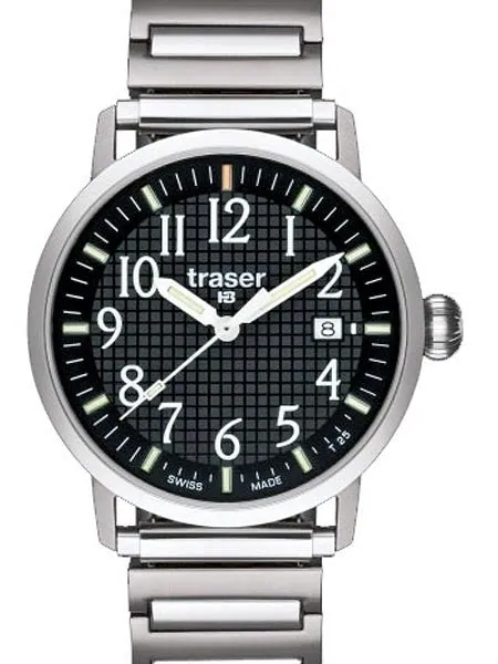 Traser Basic Black with Black Waffle Dial and Elastic Bracelet #T4102.240.A2.01