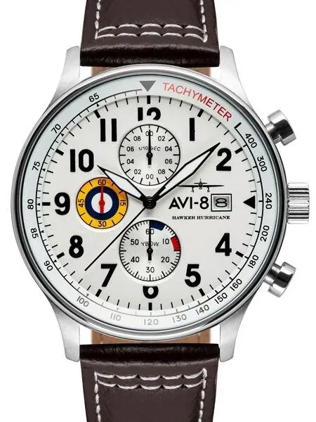 AVI-8 Hawker Hurricane Aviator Chronograph Watch #AV-4011-01