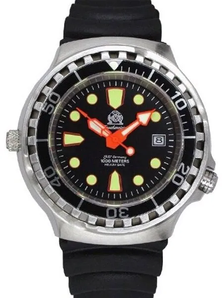 Tauchmeister Automatic, 1000m Dive Watch with Helium Release Valve and Sapphire Crystal #T0079