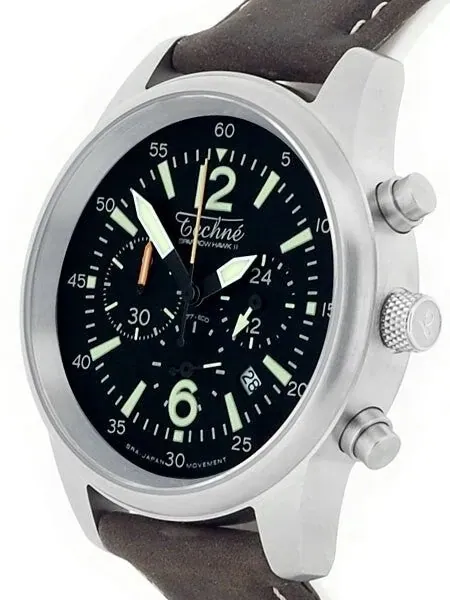 Techne 41.5mm SparrowHawk II Quartz Chronograph with 24-Hour Sub-Dial  #477.061