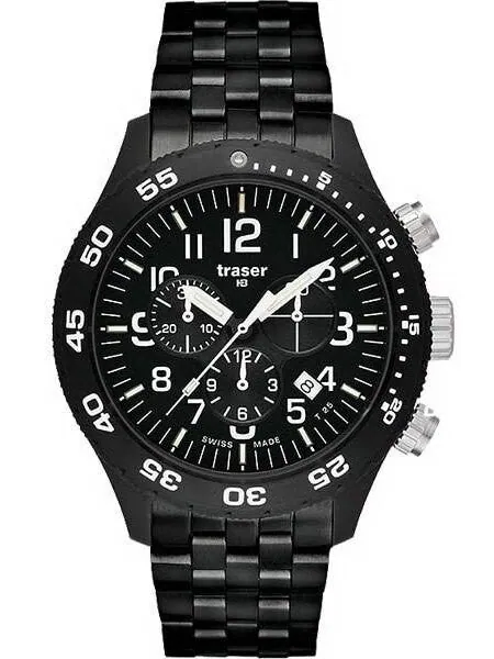Traser Officer Pro Chronograph with Tritium Illumination and 12-Hour Totalizer #103349