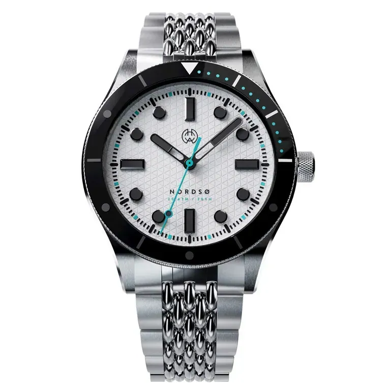 Henry Archer Nordso Automatic Dive Watch with Polar Dial #HAC-NOR-POL-BOR