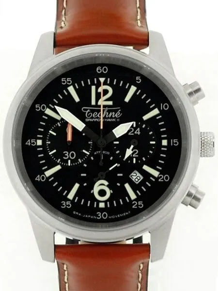 Techne 41.5mm SparrowHawk II Quartz Chronograph with 24-Hour Sub-Dial  #477.053