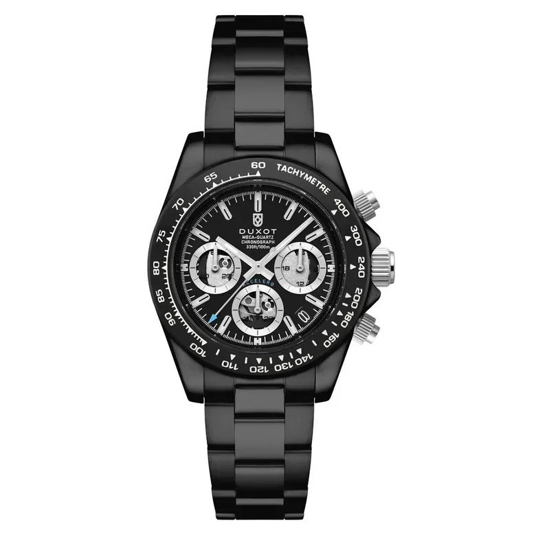 Duxot Accelero Chronograph Skeleton Edition Dark Infinity #DX-2065-GG