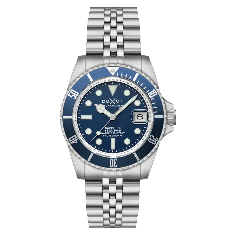 Duxot Atlantica Automatic Dive Watch with Saxe Blue Dial #DX-2057-BB