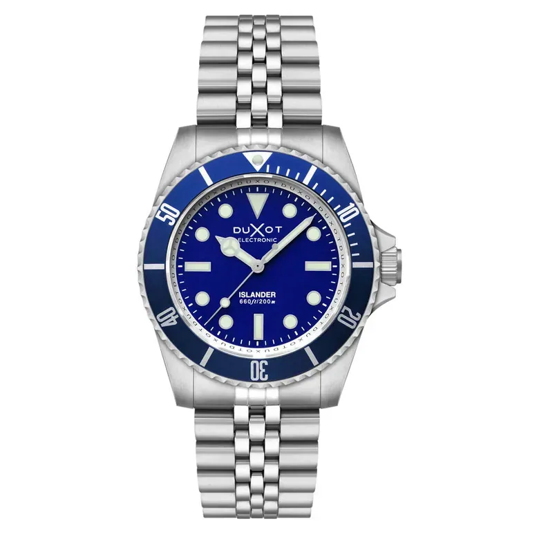 Duxot x Islander Atlantica Electronic Dive Watch with Blue Dial #DX-2070-LIW22