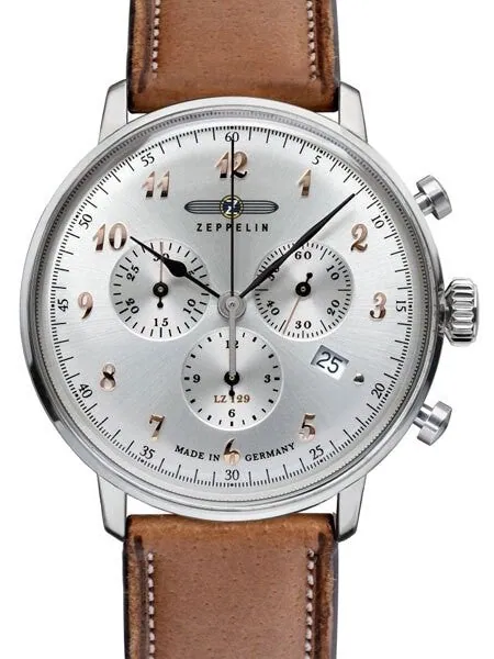 Graf Zeppelin Hindenburg Swiss Quartz Chronograph Watch #7088-5