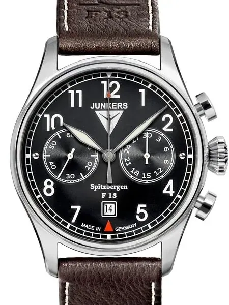 Junkers Spitzbergen F13 Mechanical Chronograph Watch, Sapphire Crystal #6110-2
