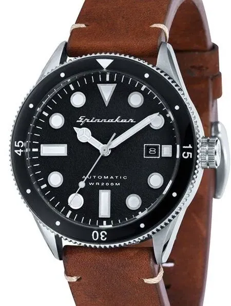 Spinnaker Cahill Automatic Sports Watch with 43mm Case and Black Dial #SP-5033-01
