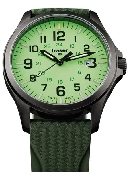 Traser Officer Pro Luminous Dial Watch with an Anti-Reflective Sapphire Crystal #107424