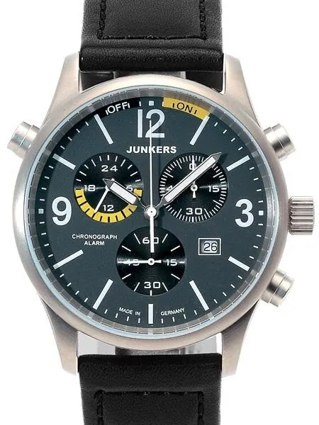 Junkers  G-38 Chronograph Titanium Watch with Alarm Function #6296-5