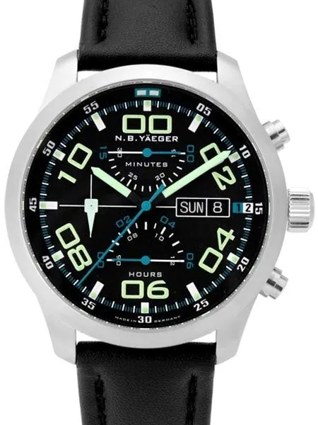 NB Yaeger Valjoux 7750 Swiss Automatic Chronograph with Sapphire Crystal #CHARLIE-C1