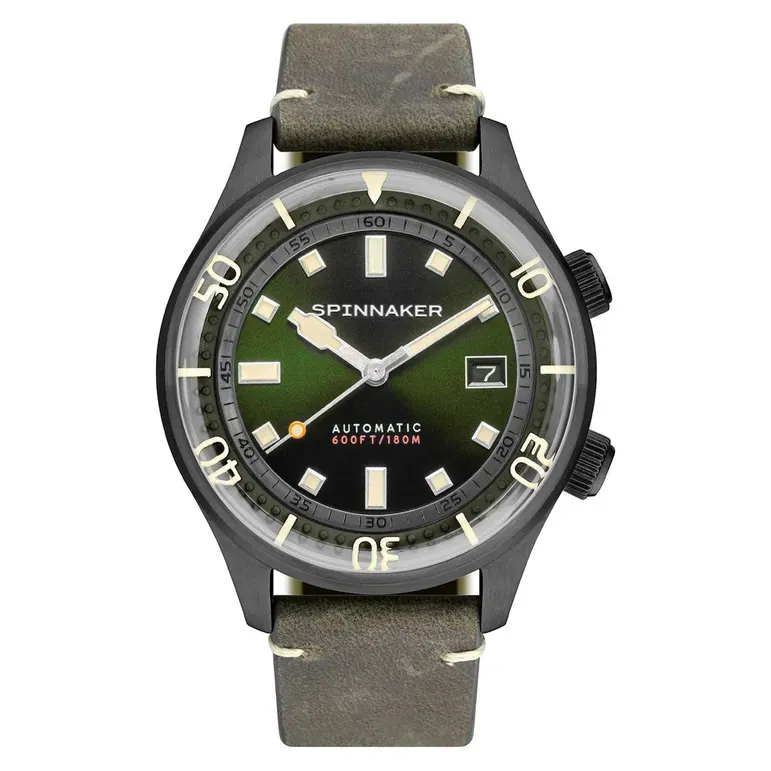 Spinnaker Bradner 42m Vintage-Style Automatic Sport Watch with a Luminous Bezel #SP-5062-04