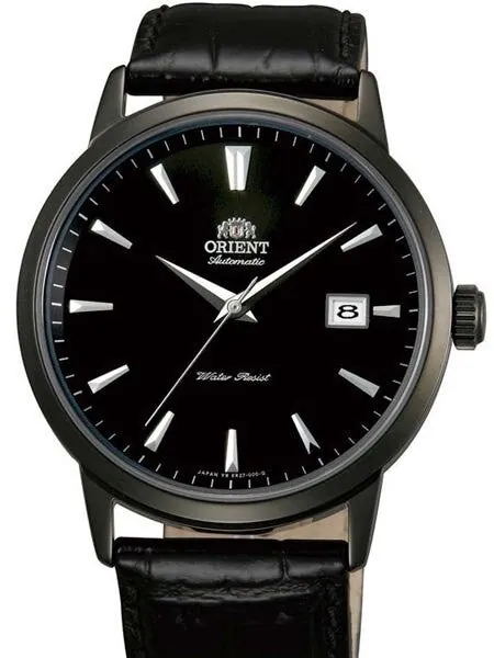 Scratch and Dent - Orient Symphony Automatic Dress Watch with Black Dial, Black PVD Case #ER27001B