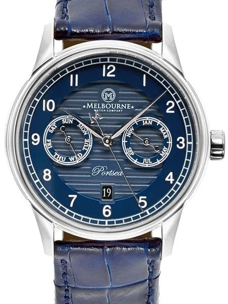 Melbourne Portsea Automatic Calendar Watch with Blue Dial, Sapphire Crystal #PS.40.A.CAL.02