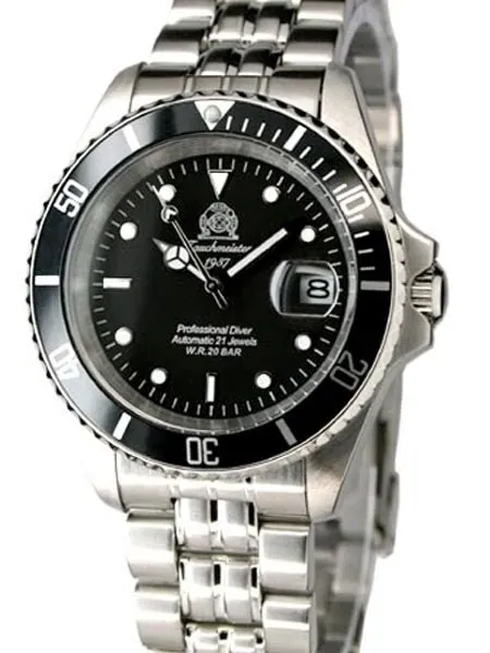 Tauchmeister T0250 Classic Automatic Dive Watch with Screw-Down Crown