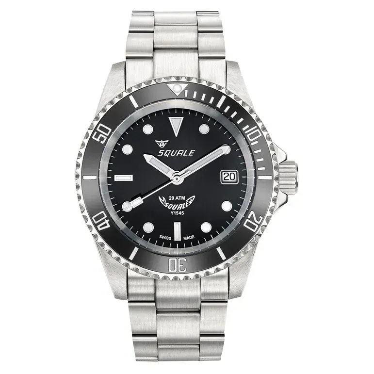 Squale Swiss Automatic Dive watch with Black Dial #Y1545SILVE.AC