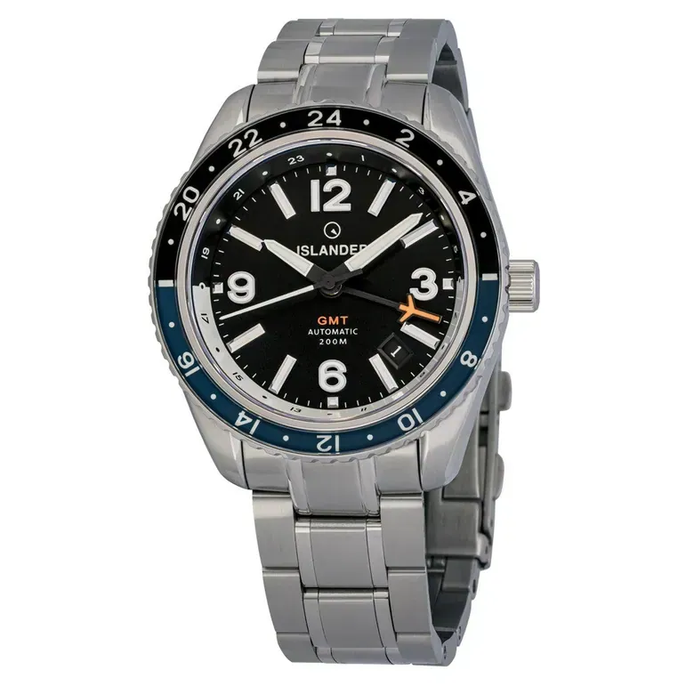 Islander Republic Traveler GMT Watch with Black Dial #ISL-276