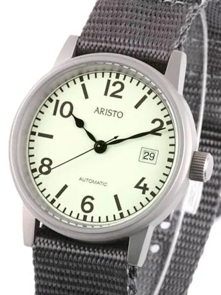 Aristo 3H17R U-Boot-Uhr Swiss Automatic Watch with Luminous Dial