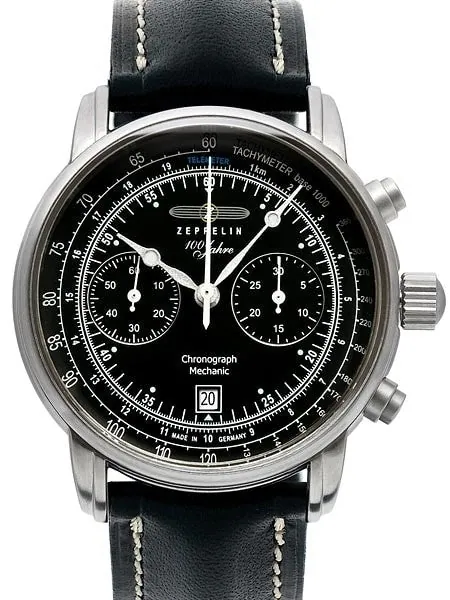 Graf Zeppelin Hand Wind Mechanical Chronograph Watch with Exhibition back #7608-2