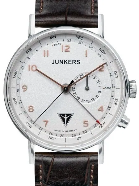 Junkers Eisvogel F13 Swiss Quartz Watch with Day, Week, Month #6734-4