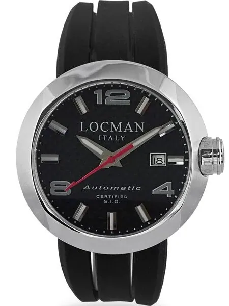 Locman Automatic Watch with 46mm Case and Carbon Fiber Dial #425CRBSL