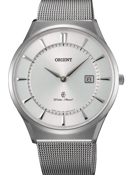 Scratch and Dent - Orient Palmer Quartz Dress Watch with Sapphire Crystal and Mesh Bracelet #GW03005W