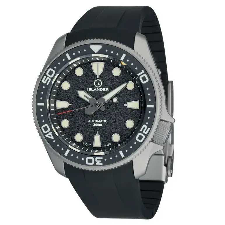 Islander Sands Point Titanium Diver with Black Sand Dial #ISL-158