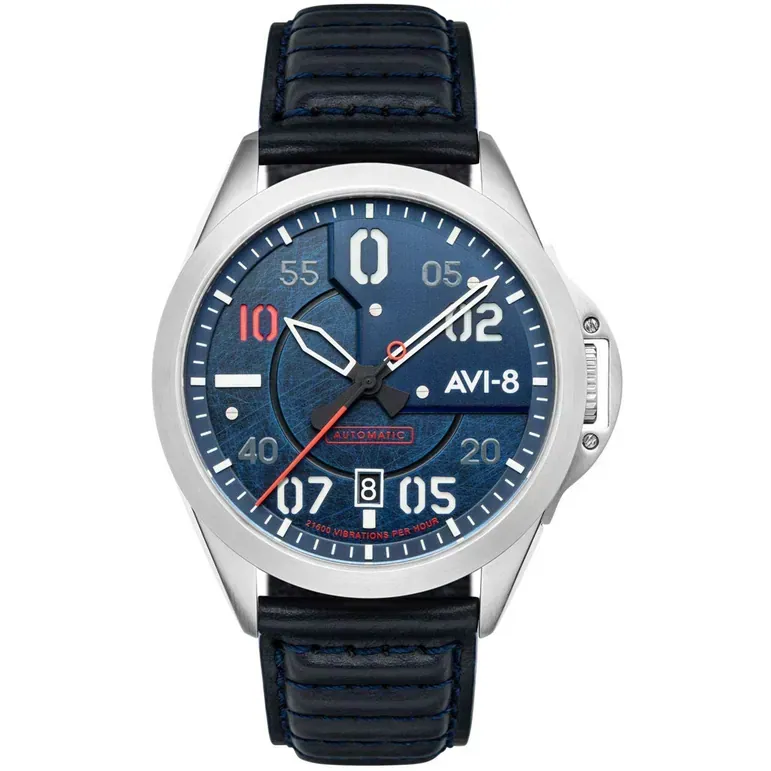 AVI-8 P-51 Mustang Hitchcock, Automatic Pilot Watch with AR Sapphire Crystal #AV-4086-02