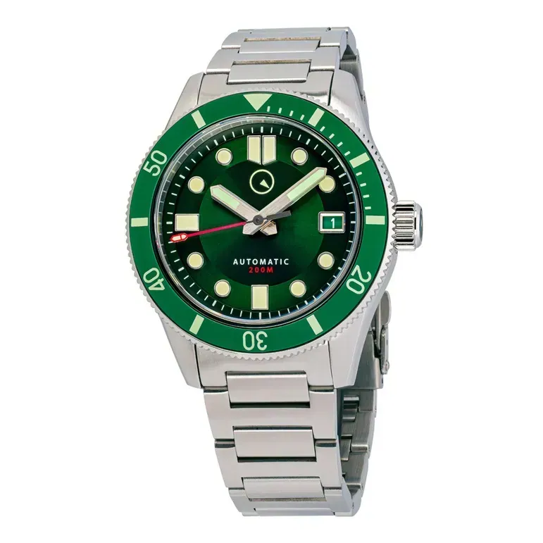 Islander Bayport 40mm Automatic Dive Watch with Green Dial #ISL-122