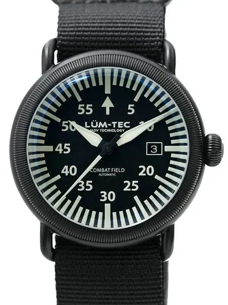Lum-Tec Combat Field X3 Swiss Automatic Watch with Double Curved Sapphire Crystal #X3