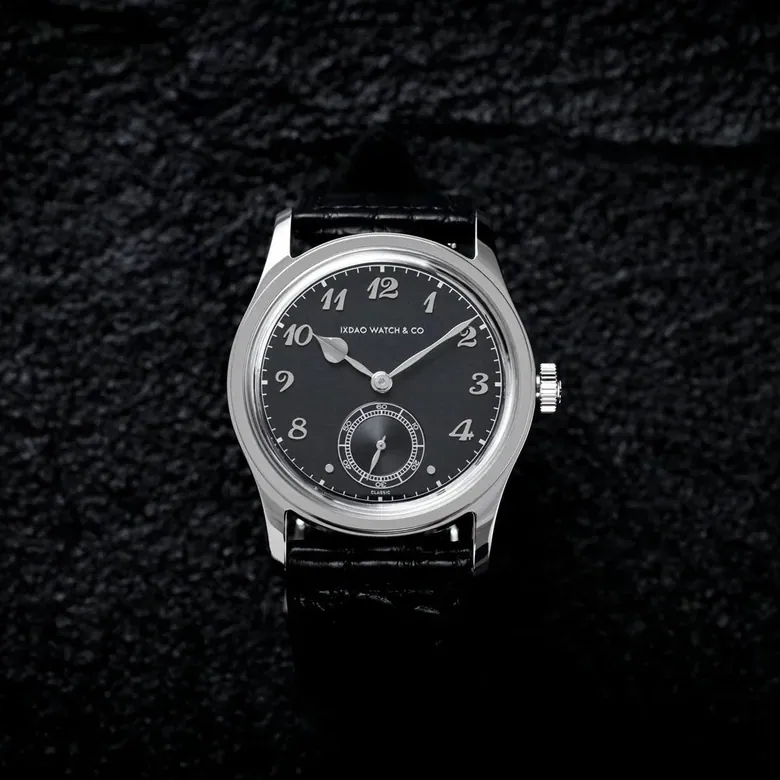 IXDAO 36.8mm VD78 Quartz Dress Watch Black Dial