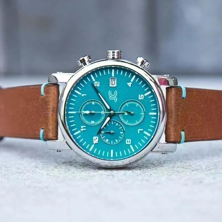 J.Ciro S3 Teal Dial Chronograph Watch