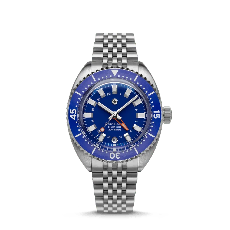 Strat-o-timer Titanium Diver GMT: Cobalt