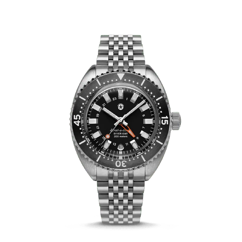 Strat-o-timer Titanium Diver GMT: Anthracite