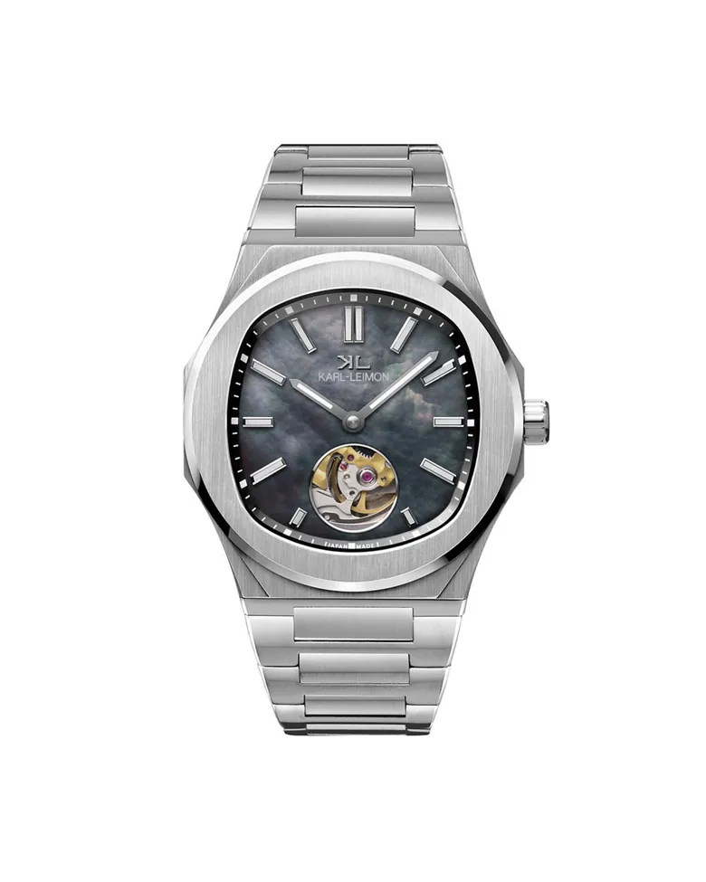 Open Heart Mother Of Pearl Black