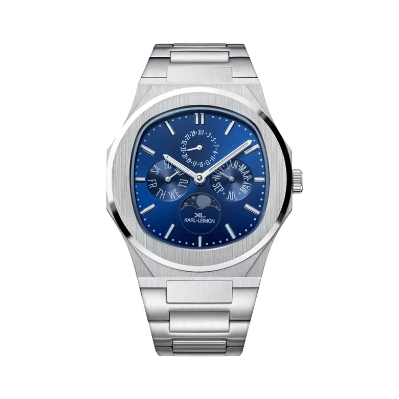 Triple Calendar Moonphase BLUE