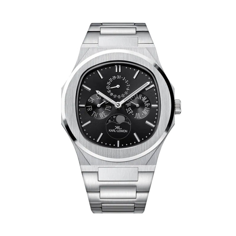 Triple Calendar Moonphase BLACK