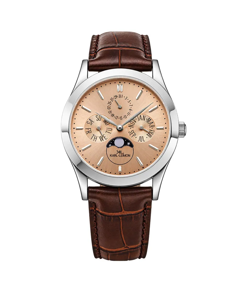 Triple Calendar Moonphase SALMON LIMITED EDITION