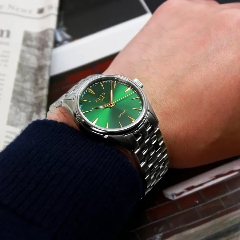 KNIS Automatic Sunray Dial Green KN001