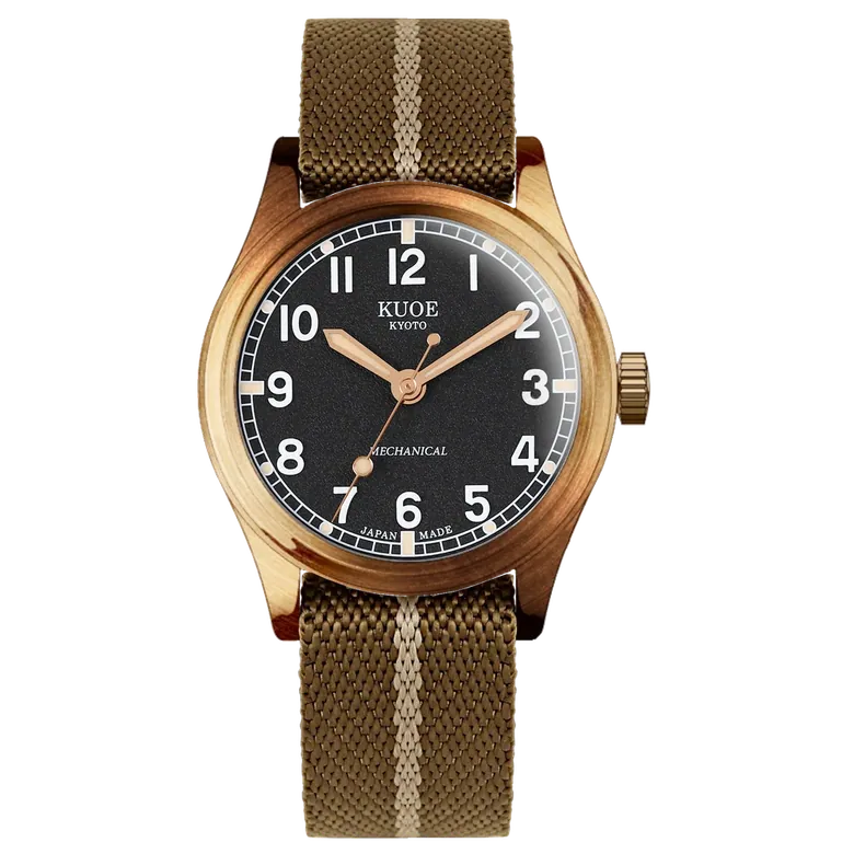 OLD SMITH 90-002 38mm Version Bronze Case Black Dial