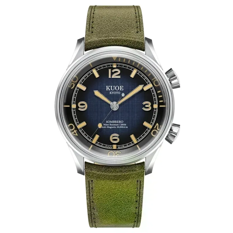 SOMBRERO 90-011, Gradient Navy, Linen Textured Dial, 20 BAR Water Resistant