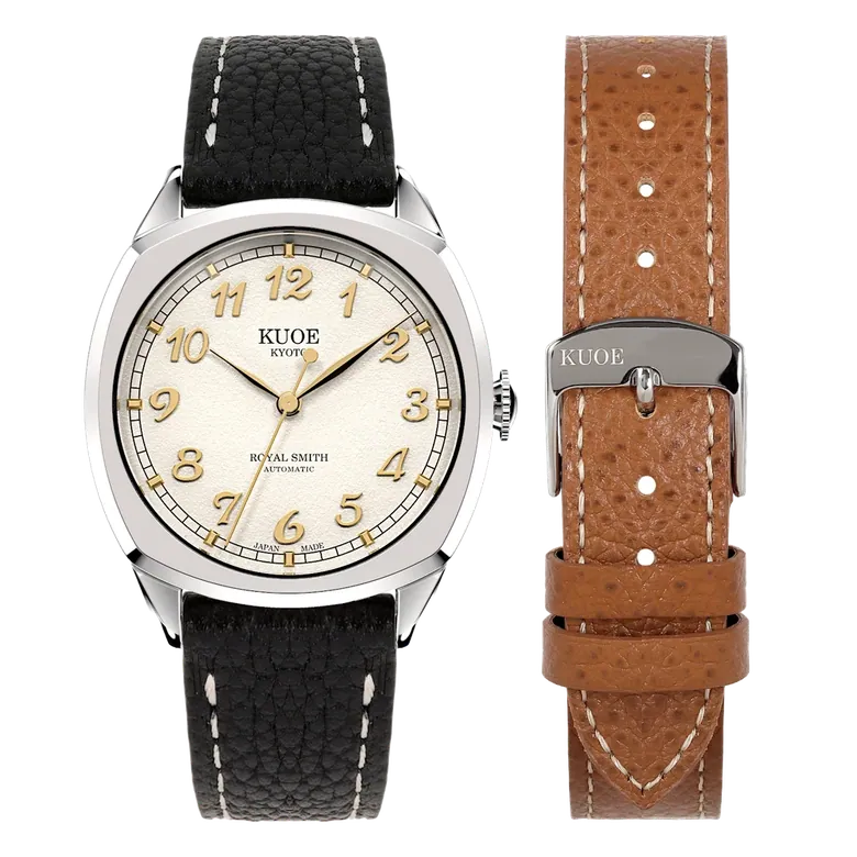 Royal Smith 90 008 Silver Case With Gold Indices