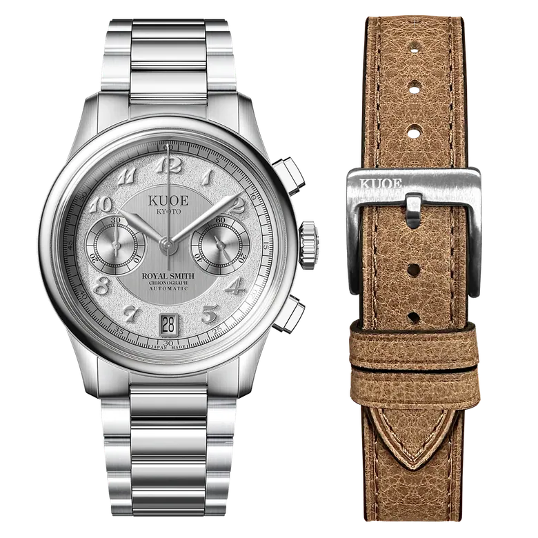 ROYAL SMITH 90-012 Automatic Chronograph, Silver with Breguet Numerals