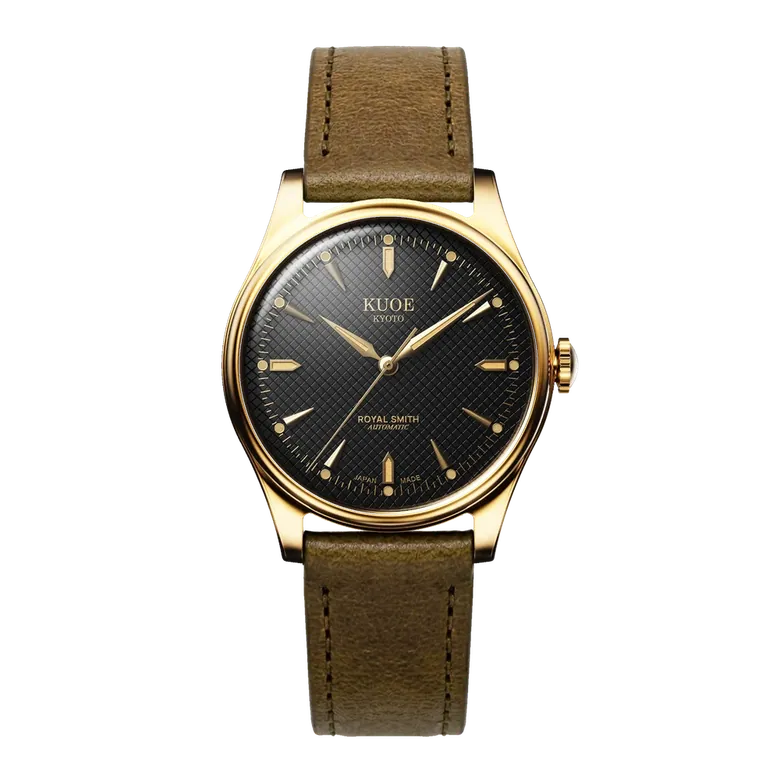 ROYAL SMITH 90-006 Gold Case Black Dial