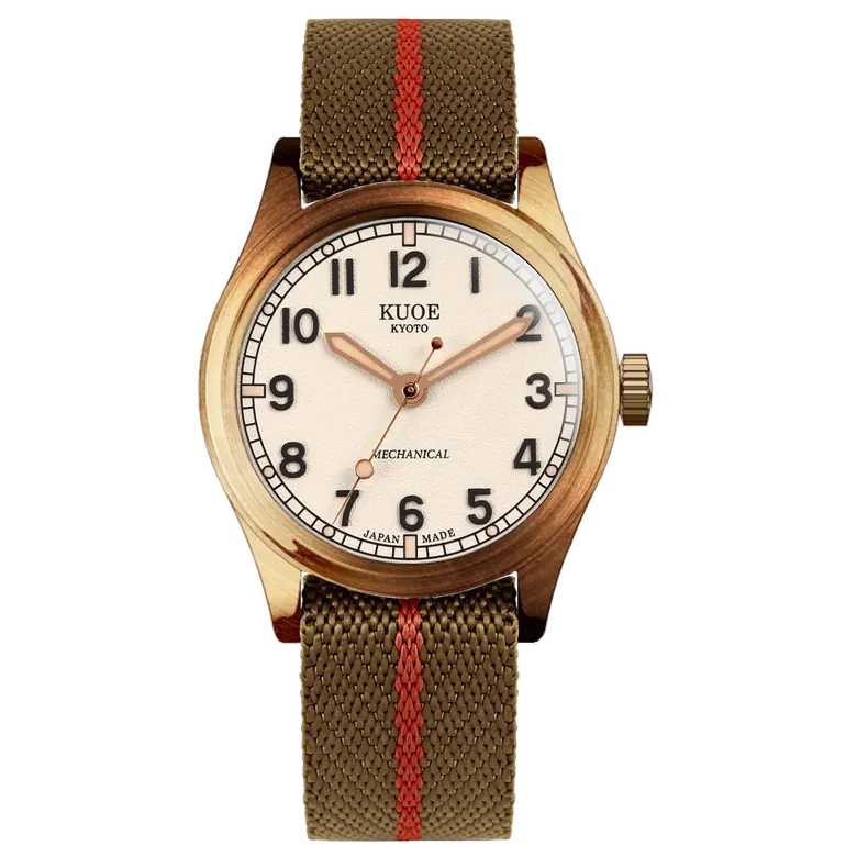 OLD SMITH 90-002 38mm Version Bronze Case Ivory Dial
